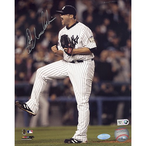 Steiner Sports MLB Joba Chamberlain Home Jersey 2008 Celebration Vertical Autographed 8-by-10-Inch Photograph