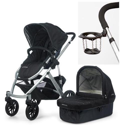 UPPAbaby 2010 Vista Stroller Jake Black With a Cup Holder
