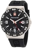 Swiss Military Calibre Men's 06-4R1-04-007 Racer Black Dial Black Rubber Watch