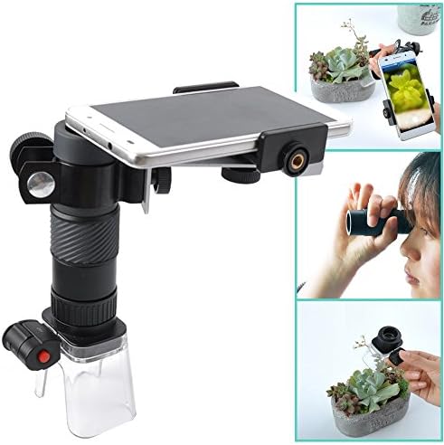 Gosky Multi-use Magnascope / Magniscope - 25X Microscope, 7X18 Monocular, 4X Magnifier - Take Videos and photos with Smartphone Adapter
