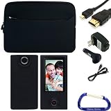 51lC8mKFdDL. SL160  Top 10 Camcorder Cases for December 26th 2011   Featuring : #5: Gizmo Dorks Silicone Skin Cover (Black), Hard Shell Case (Black), HDMI Cable, and Charging Bundle with Carabiner Key Chain for the Sony Bloggie Duo HD Camera MHS FS2