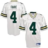 Reebok NFL Equipment Green Bay Packers #4 Brett Favre White Premier Tackle Twill Football Jersey