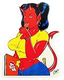 COOP School Girl Devil Decal Sticker