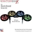 Metal Flames Colors Skin by WraptorSkinz fits Rock Band Drum Set for Nintendo Wii, XBOX 360, PS2 & PS3 (DRUMS NOT INCLUDED)