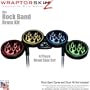 Metal Flames Colors Skin by WraptorSkinz fits Rock Band Drum Set for Nintendo Wii, XBOX 360, PS2 & PS3 (DRUMS NOT INCLUDED)