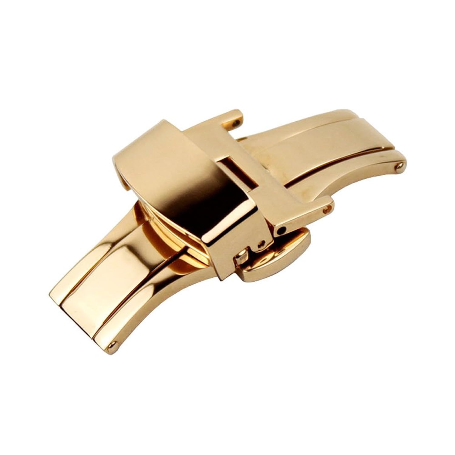 Ritche 16mm Stainless Steel Push Button Butterfly Deployment Clasp For Leather Watch band Strap Gold
Ritche 16mm Stainless Steel Push Button Butterfly Deployment Clasp For Leather Watch band Strap Gold