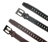 1-1/2 Leather Perforated Jean / Casual Belt - Executive Collection