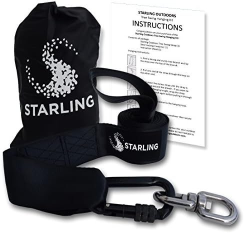 LIQUIDATION!!! TREE SWING HANGING STRAP KIT. Strap, Screw Lock Carabiner &amp; Swivel Hook Included! Portable, Safe, Easy &amp; Fast. Take your backyard fun with you wherever you go! (1) EXTRA LONG 10ft strap