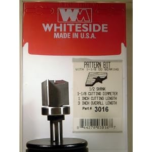 Whiteside - WS3016 - 1 1 8 Template Bits with Ball Bearing Guide by 