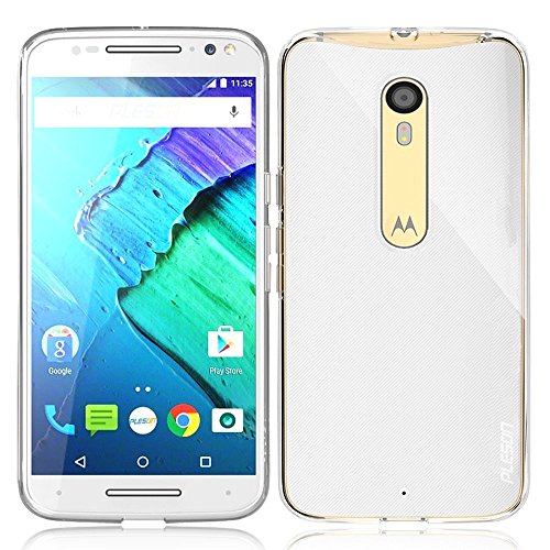 Moto X Pure Edition Case, PLESONÂ® [Tou] Motorola Moto X Pure Edition / Moto X Style Case, Crystal Clear/ Lightweight/Exact Fit/NO Bulkiness Clear Back Panel+Bumper Case for Moto X Pure Edition (2015)