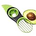 Deity 3-in-1 Avocado Slicer,Peeler,Skinner, Pitter and Scooper - Fruit Divider, Split & Pit & Slice, Green