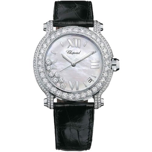 Chopard Women's 277480-1001 Happy Sport Diamond Gold Watch