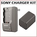 Sony BCTRP (BC-TRP) InfoLithium&reg; H and P Series Battery Charger w/ NP-FH70 Battery Pack