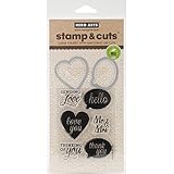 Hero Arts Stamp and Cut Yes Stamp with Matching Die Cut Set