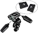 Manfrotto 804RC2 Basic Pan Tilt Head with Quick Release Plate with Two Replacement Quick Release Plates for the RC2 Rapid Connect Adapter