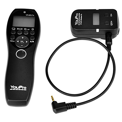 Ace3C 100 Meters Wireless Timer Remote Control for Canon Digital EOS Camera 70D, 60D, 60Da, Rebel T5i (700D), T5 (1200D), T4i (650D), T3 (1100D), T3i (600D), T2i (550D), T1i (500D), XSI (450D), XS (1000D), XTI (400D), XT (350D), SL1 (100D), PowerShot G1X Mark II, G1X, G16, G15, G12, G11, G10