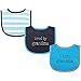 Luvable Friends Unisex Baby Cotton Drooler Bibs with Fiber Filling, Boy Grandma, One Size