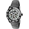 Invicta Mens Black Dial Black Ion Plated Stainless Steel