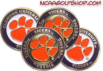 Clemson Tigers Golf Ball Markers
