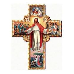 I Am With You Cross 1000 pc Shaped Christian Jigsaw Puzzle by Sunsout