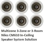 Niles Ceiling Speaker Multiroom Speaker Solution (3-Zone, Set of 6 Speakers Total) Niles CM-610