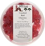 Candied Red Cherries, Whole, 8 oz.