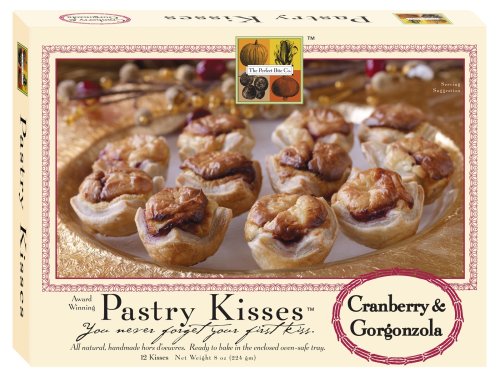 The Perfect Bite Co Pastry Kisses- Cranberry Gorgonzola, 12 Count Tray, 8-Ounce Box (Pack... by The Perfect Bite Co