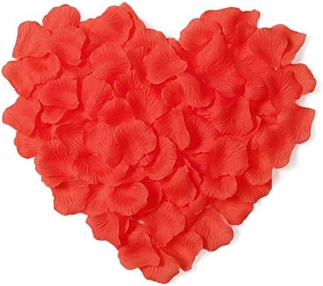 100pcs Rose Petals Artificial Flower Wedding Party Decor Bridal, Red