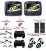 New Black Pair Headrest 9 LCD Car Monitors with Region Free DVD player 2 Wireless Dual Channel Headphones Sony Laser USB SD Inc. 32 Bit Game and 2 Wireless game controllers!