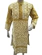 Boho Tunic Dress Yellow White Chikan Embroidered Cotton Kurti Beach Style S