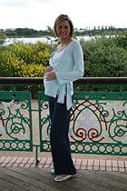 Bamboo Yoga - Short Sleeved Sky/Denim Insert Breastfeeding Top Variation