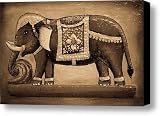 Elephant Painting Canvas Print / Canvas Art - Artist Nila Newsom