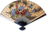 Large 60 Folding Wall Fan -- Asian Cranes -- Original Hand-painted