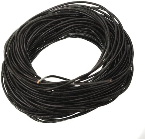 ILOVEDIY 10m/lot 100% Real Leather Waxed Cord Diameter 1mm Black for DIY Jewelry Making