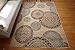 Feraghan/New City Contemporary Modern Flowers Wool Area Rug, 2' x 3', Brown/Beige