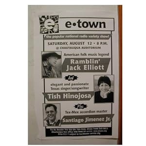 Ramblin Jack Elliott Tish Hinojosa Handbill poster