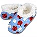 snoozies! Lady Bugs Women's Sherpa Footcoverings