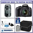 Canon Rebel T2i 18.0 MP Digital SLR w/ Canon 18-55mm IS Lens + Shooter Package K# 4