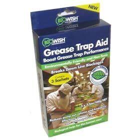 Biowish Grease Trap Aid - 100% Organic by Biowish