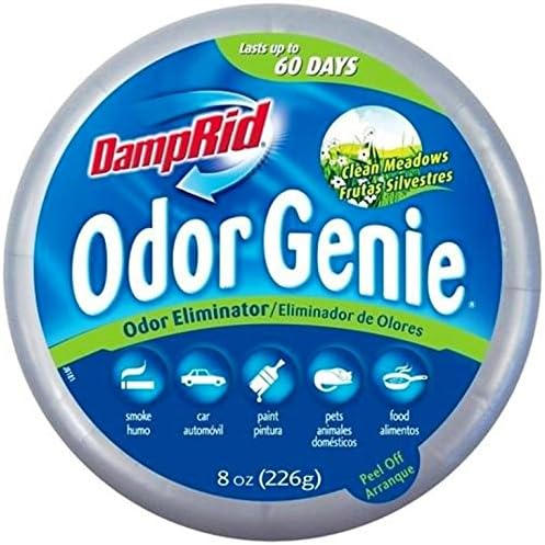 DampRid Odor Genie Odor Eliminator Clean Meadows 8 Oz (Pack of 2)