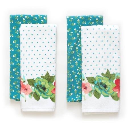 The Pioneer Woman Vintage Bloom Kitchen Towel Set, 4pk