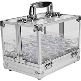 Trademark Poker 600 Pc Clear Acrylic Case with 6 100 Pc Chip Trays