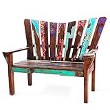 EcoChic Lifestyles Dock Holiday Reclaimed Wood Bench