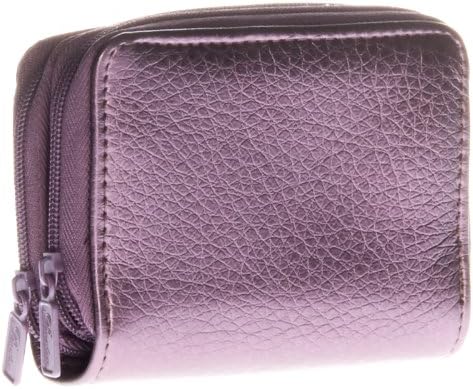 Buxton Faux Leather RFID Identity Safe Double Zippered Accordion Wallet