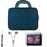 Blue Denim eBigValue Protective Hard Nylon Cube Carrying Case with Handles  ....