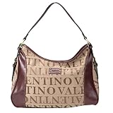 Valentino Brown Signature Jacquard Handbag