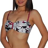 Skye Ladies Floral Soft Cup Underwire Dri-Fit Bra / Surf Swimsuit Bikini Top - Quick Dry