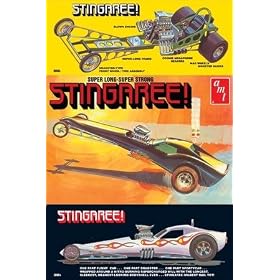 AMT Stingaree Rail Dragster Funny Car Sportycar Model Kit