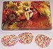 Gourmet Food : Scott's Cakes 1/2 lb. White Chocolate Covered Pretzel with Rainbow Jimmies in a Fall Leaf Box