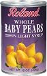 Roland Whole Baby Pears In Light Syrup, 15-Ounce Cans (Pack of 6)